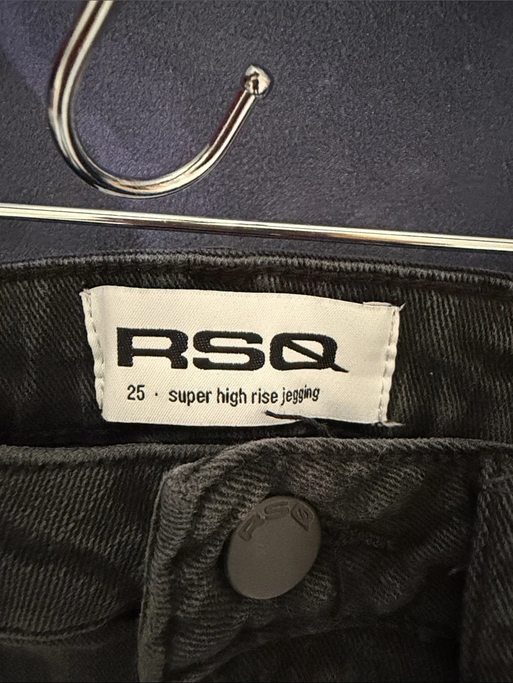 RSQ Black High-Rise Ripped Skinny Jeans